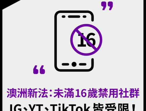 澳洲訂新法「未滿 16 歲禁用社群軟體」！IG、YT、TikTok 皆受限！